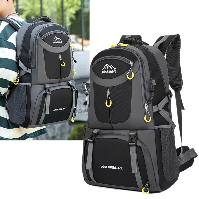 Mochila deportiva de 60 litros. Mochilas para actividades al aire libre. Bolsas deportivas impermeables. Mochilas para acampada, senderismo y viajes. Mochila de trekking universal.