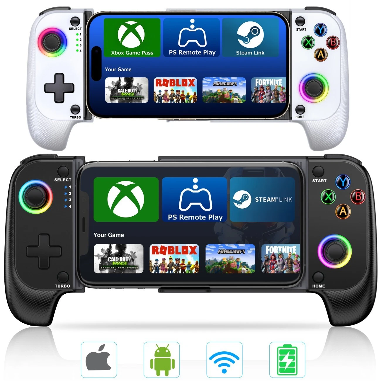 Mando inalámbrico para iOS, mando para videojuegos móviles para iPhone/Android