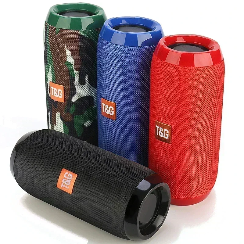 Altavoz portátil inalámbrico compatible con Bluetooth, subwoofer, altavoz para exteriores resistente al agua, sonido envolvente estéreo, compatible con radio FM y TF